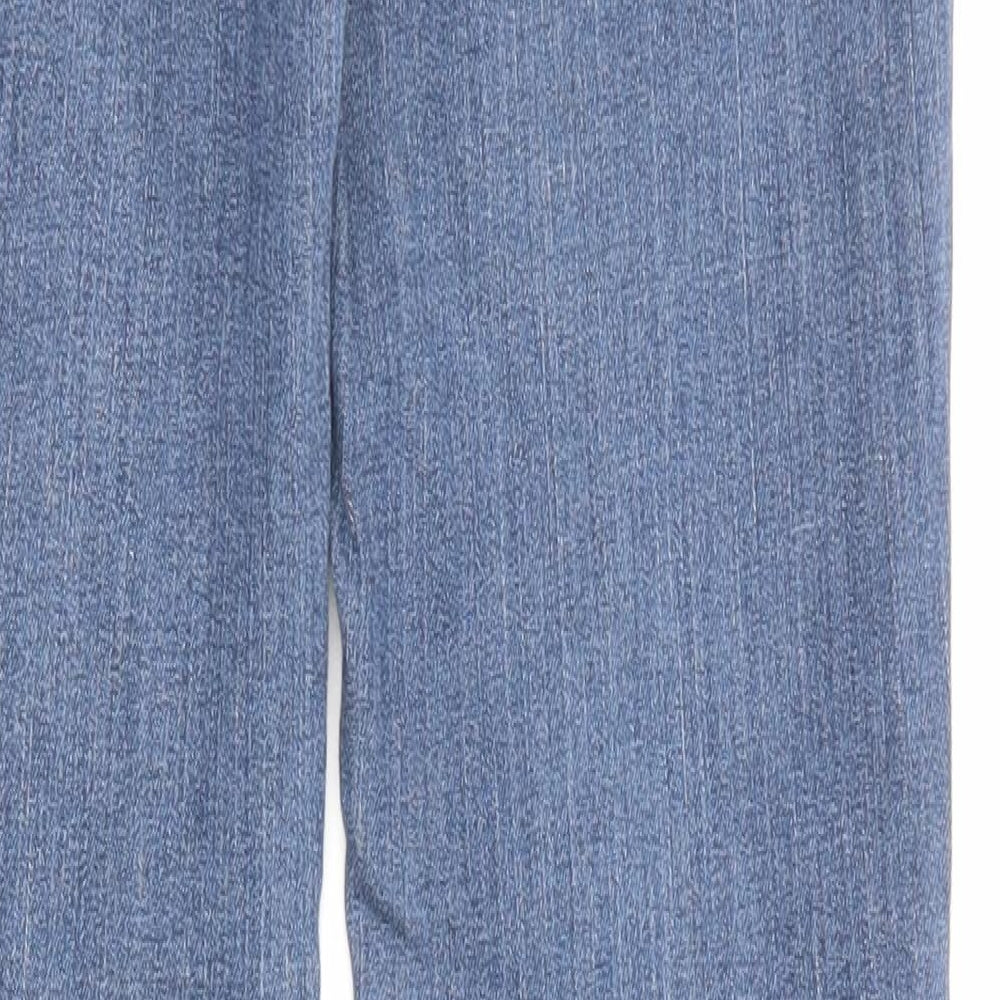 Gap Womens Blue Cotton Straight Jeans Size 6 L30 in Regular Zip