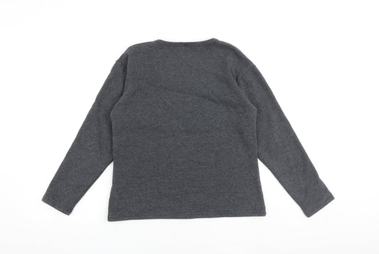 Wonders Womens Grey Cotton Pullover Sweatshirt Size M Pullover