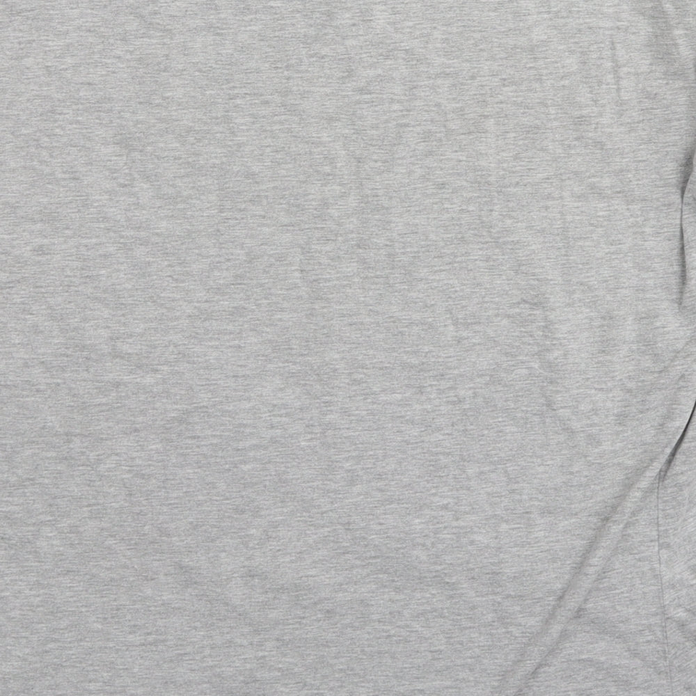 Linea Womens Grey Cotton Basic T-Shirt Size M Round Neck - Dalmatian Dogs