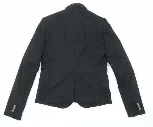 Gap Womens Black Polyester Jacket Blazer Size 4