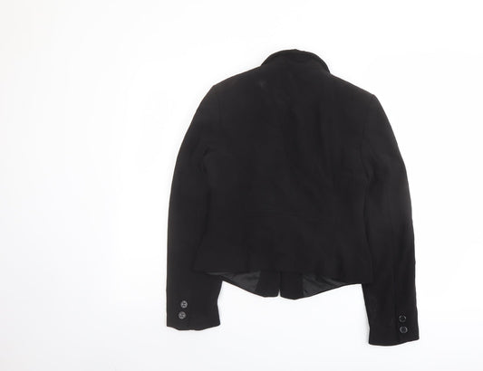 Marks and Spencer Womens Black Jacket Blazer Size 10 Button
