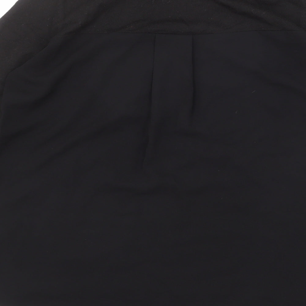 Topshop Womens Black Round Neck Polyester Pullover Jumper Size 10