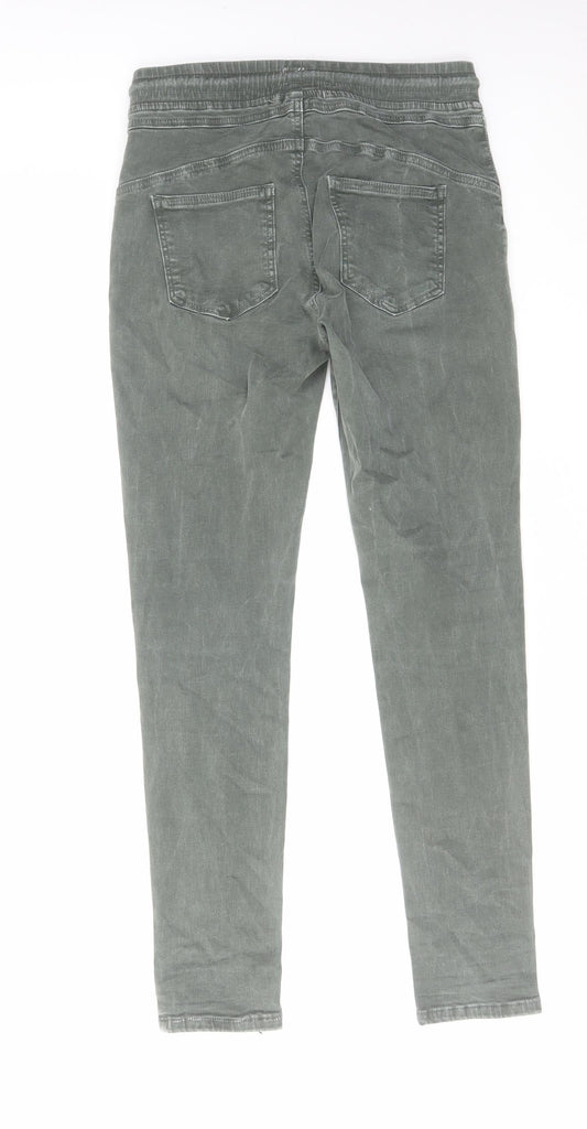 Amazing Woman Womens Green Cotton Jegging Jeans Size S L28 in Regular Drawstring