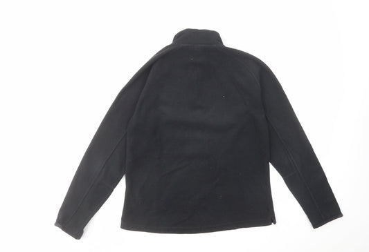 DECATHLON Womens Black Polyester Pullover Sweatshirt Size S Zip - Quechua