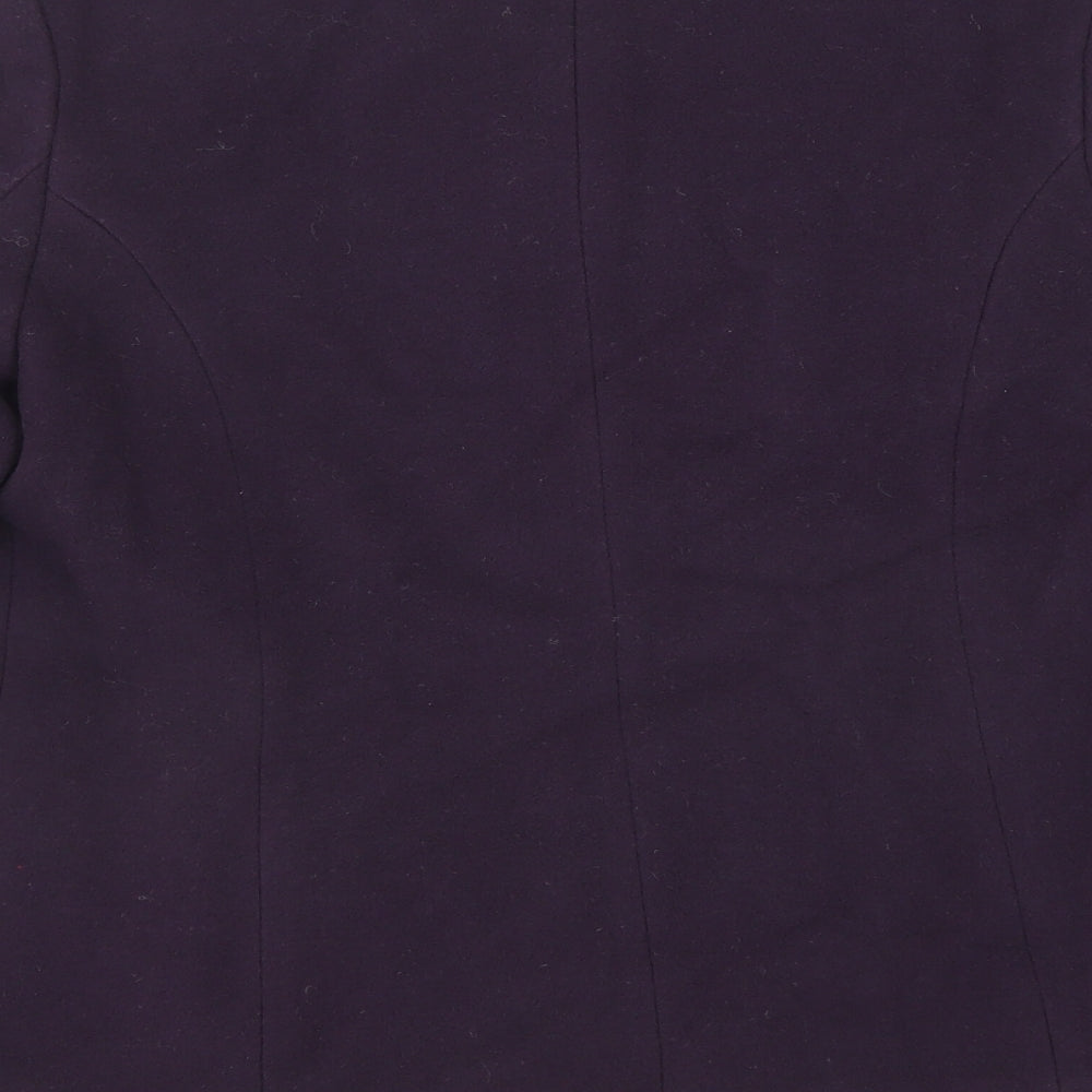 Marks and Spencer Womens Purple Jacket Blazer Size 10 Button