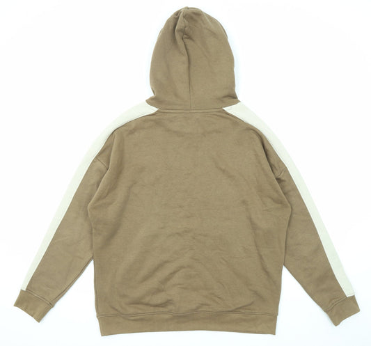 Signal Mens Brown Cotton Pullover Hoodie Size M