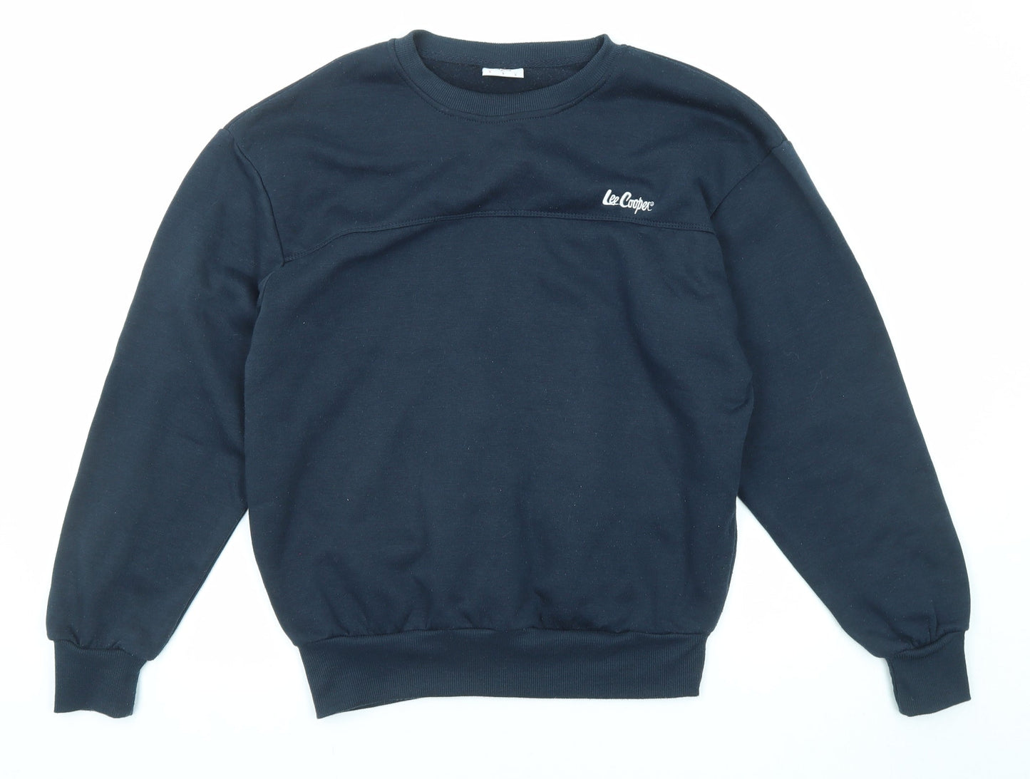 Lee Cooper Mens Blue Polyester Pullover Sweatshirt Size S