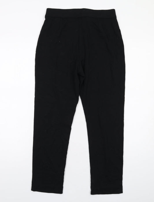 Marks and Spencer Womens Black Viscose Carrot Leggings Size 10 L26 in