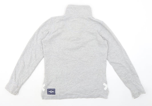 Crew Clothing Womens Grey Cotton Pullover Sweatshirt Size 8