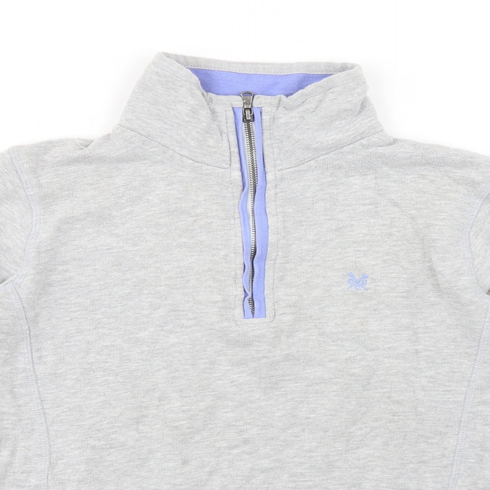 Crew Clothing Womens Grey Cotton Pullover Sweatshirt Size 8
