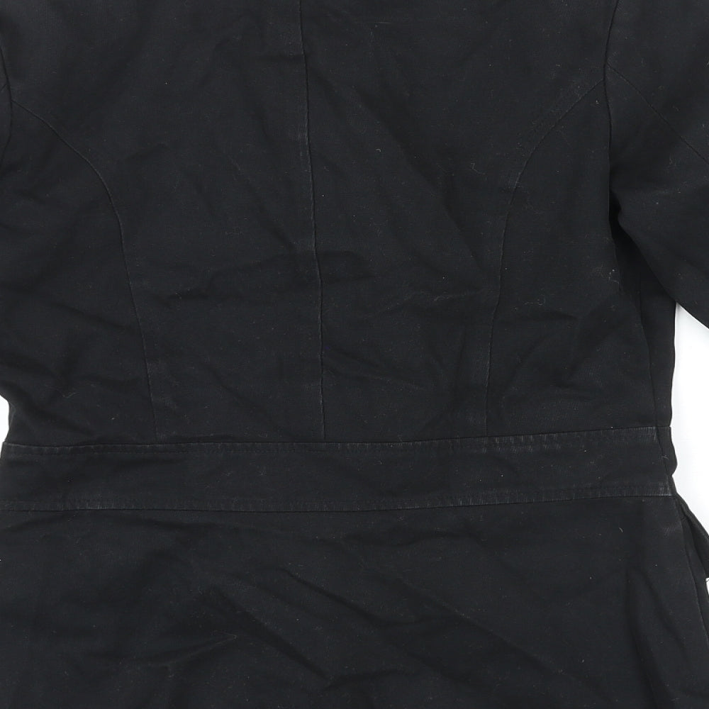 RJR.John Rocha Womens Black Jacket Size 8 Button