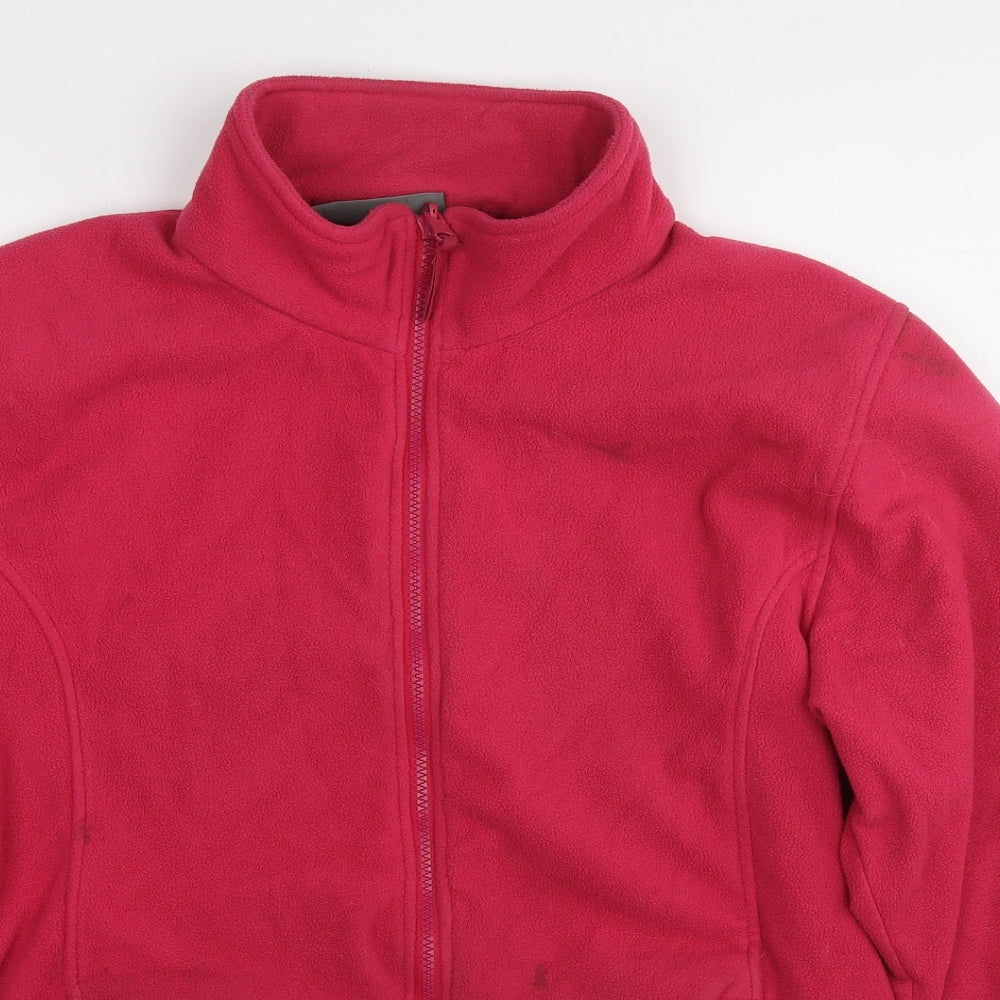 Mountain Life Womens Pink Jacket Size 18 Zip
