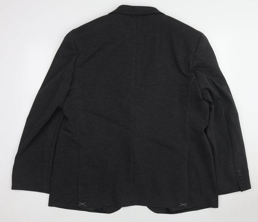 Marks and Spencer Mens Grey Polyamide Jacket Blazer Size 48 Regular