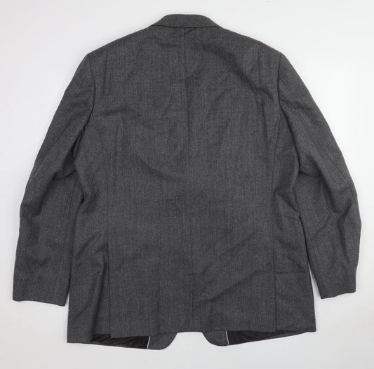 Marks and Spencer Mens Grey Wool Jacket Suit Jacket Size 46 Regular