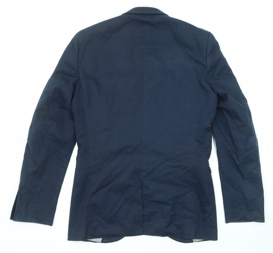 NEXT Mens Blue Cotton Jacket Suit Jacket Size 40 Regular