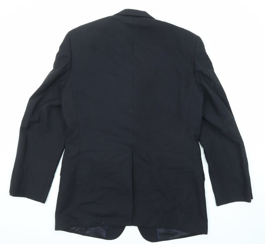 NEXT Mens Black Wool Jacket Suit Jacket Size 40 Regular