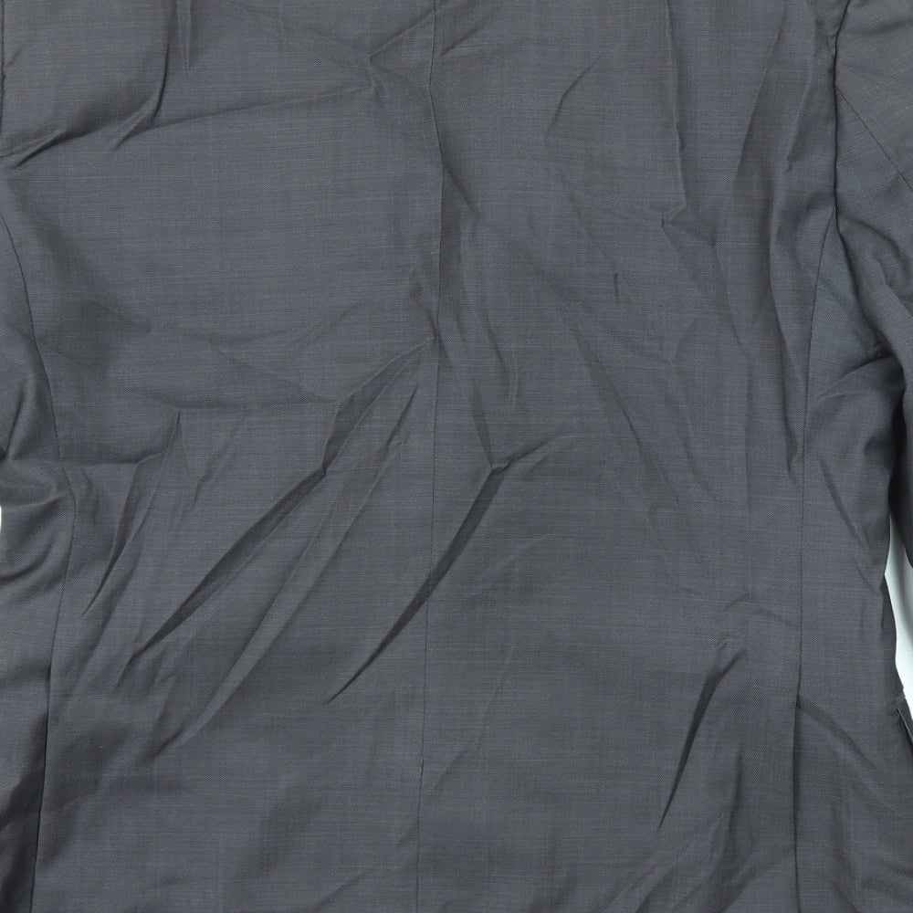 Paul Costelloe Mens Grey Wool Jacket Suit Jacket Size 40 Regular