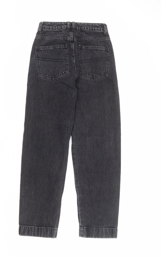 COLLUSION Womens Grey Cotton Mom Jeans Size 25 in L30 in Regular Zip
