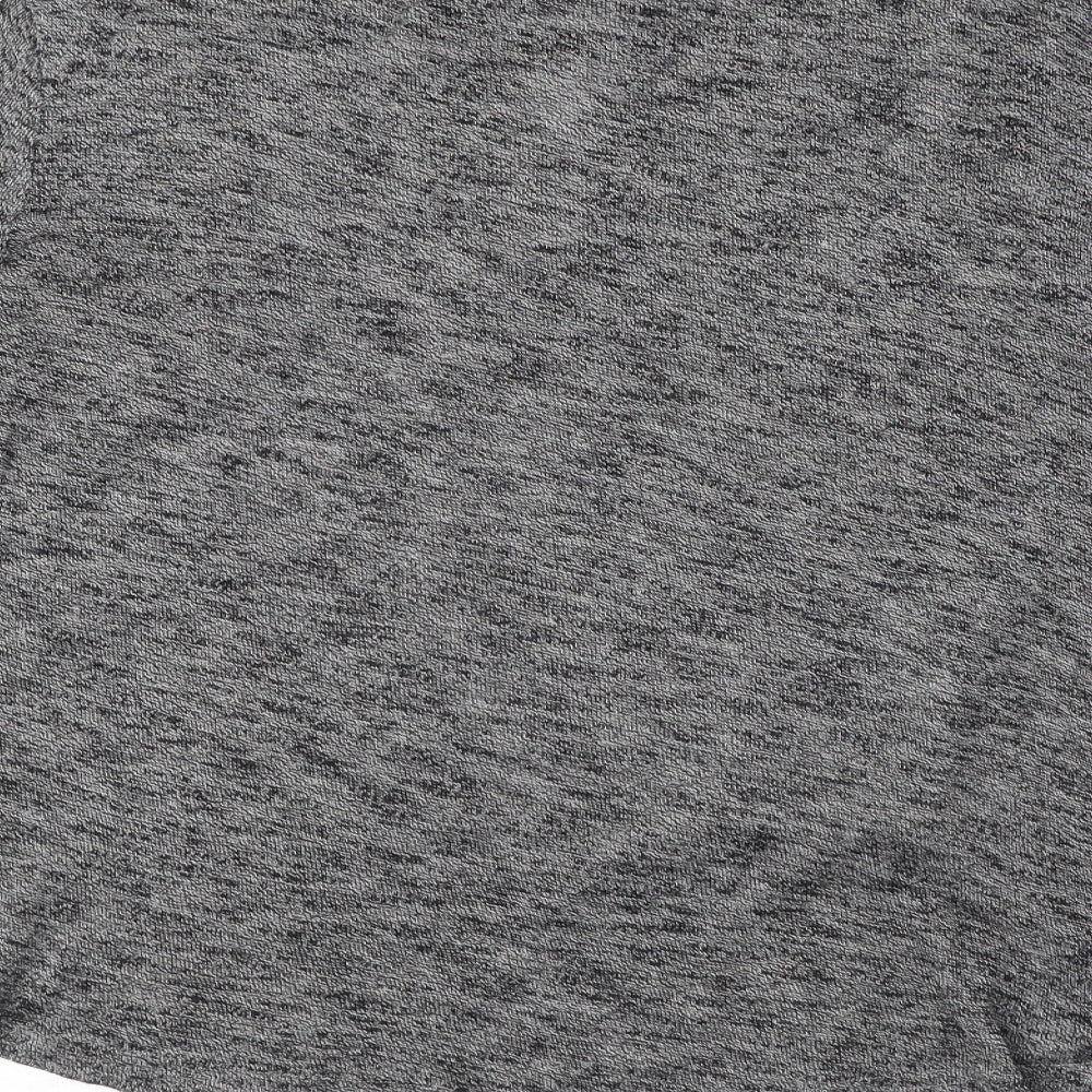 VERO MODA Womens Grey Viscose Basic T-Shirt Size S Round Neck