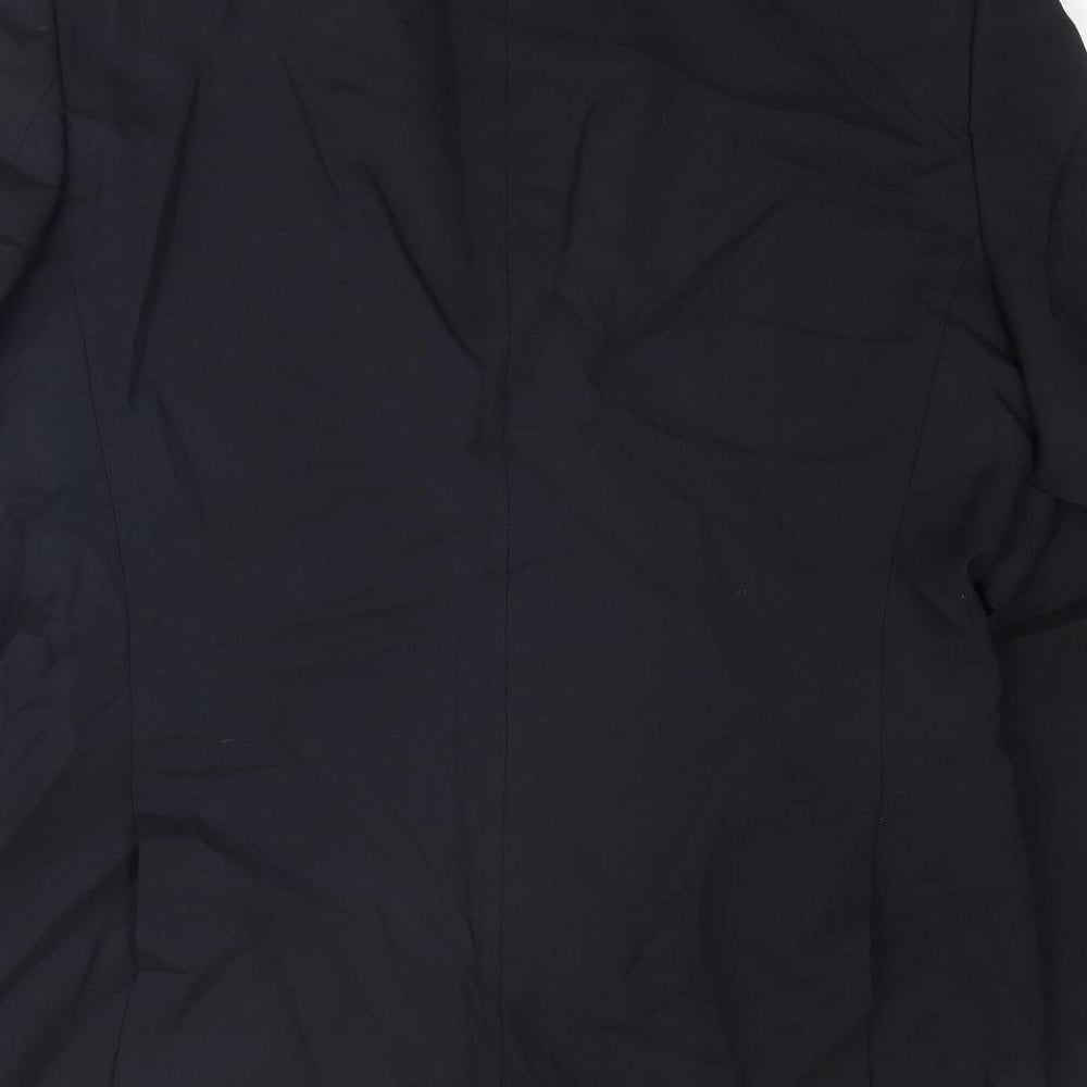 Boss Mens Blue Wool Jacket Suit Jacket Size 40 Regular