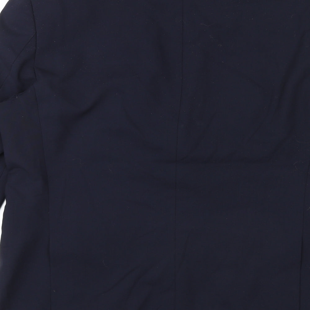Marks and Spencer Mens Blue Wool Jacket Suit Jacket Size 42 Regular