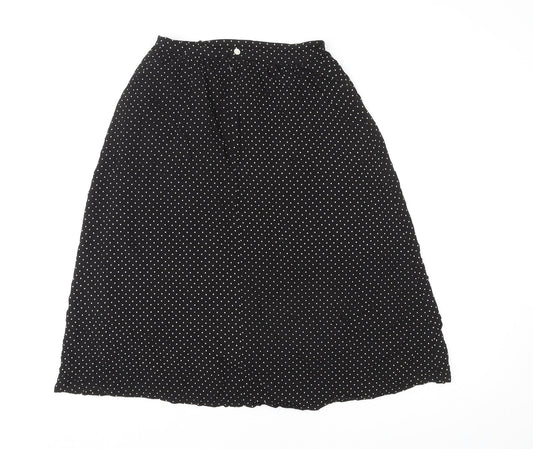 Doifamily Company Limited Womens Multicoloured Polka Dot Polyester Swing Skirt Size S Zip