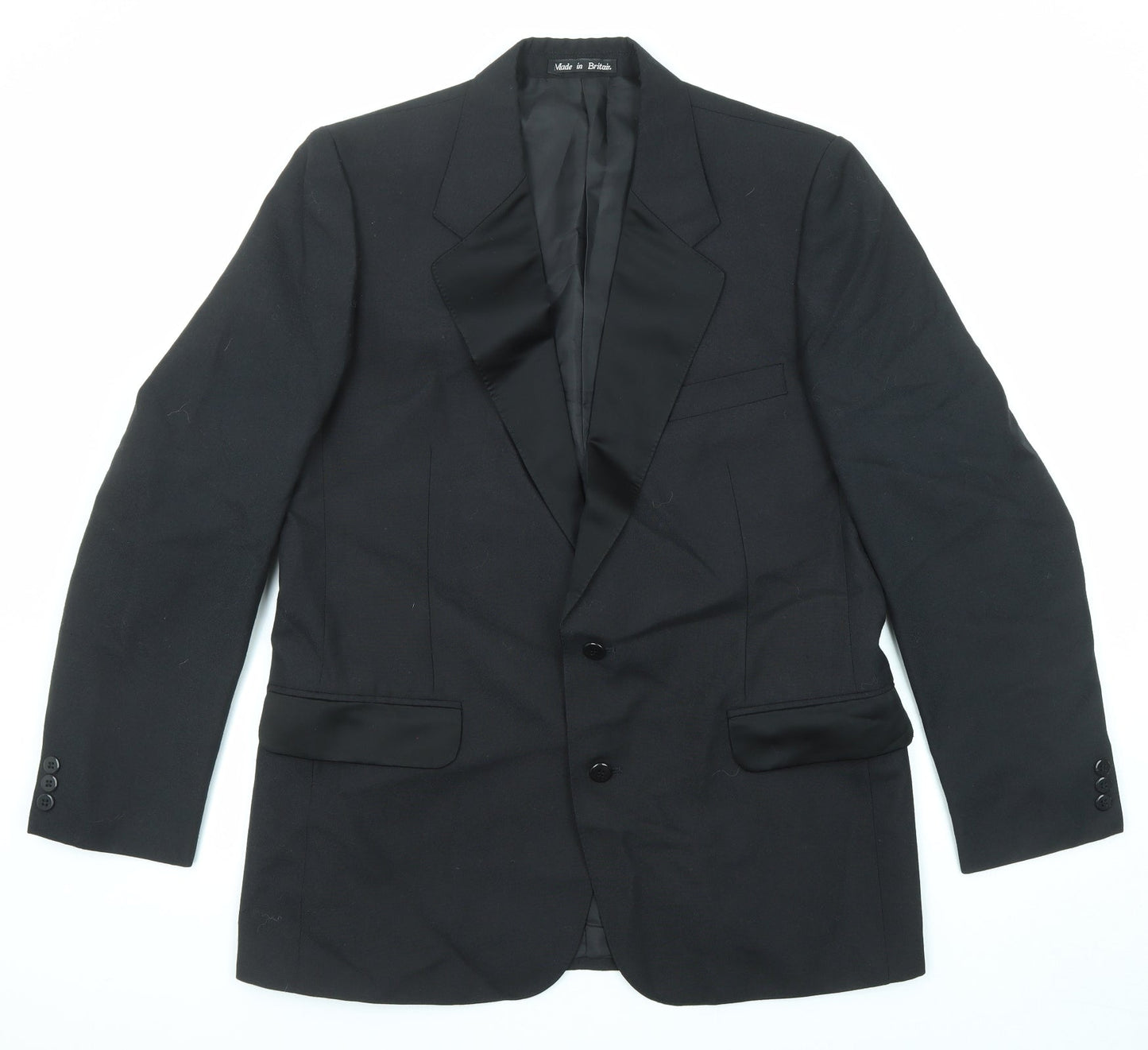 Dunn & Co Mens Black Polyester Tuxedo Suit Size 42 Regular