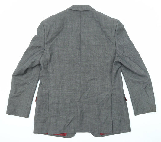 Marks and Spencer Mens Grey Wool Jacket Suit Jacket Size 42 Regular