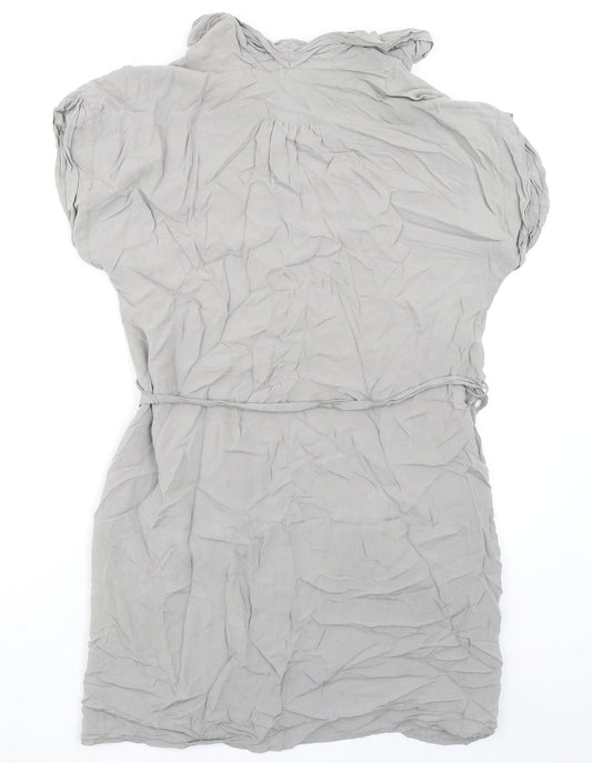 Gap Womens Grey Polyester A-Line Size S Cowl Neck Pullover