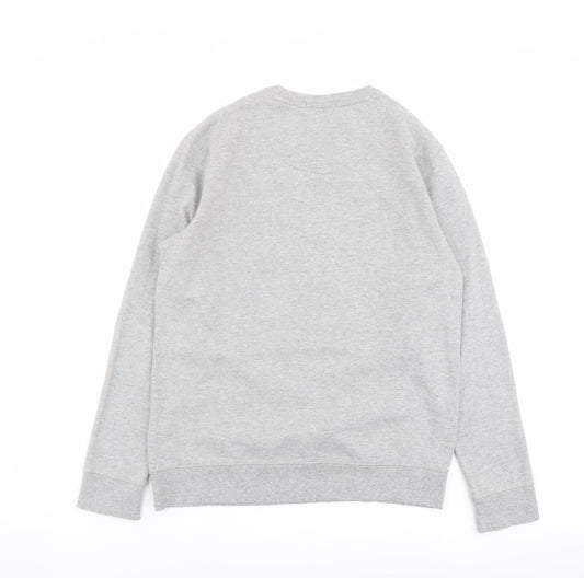 Drift King Mens Grey Cotton Pullover Sweatshirt Size M