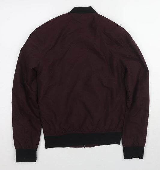 River Island Mens Red Jacket Size 2XS Zip