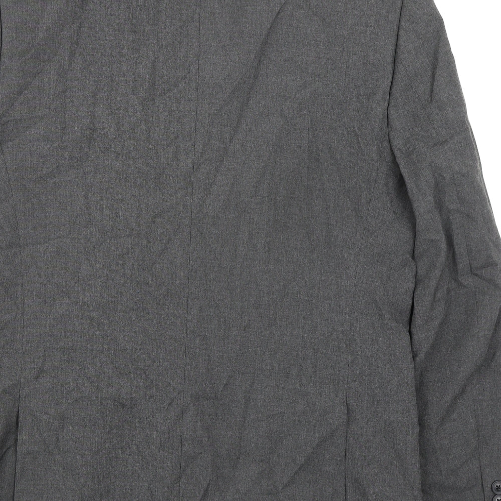 Marks and Spencer Mens Grey Polyester Jacket Suit Jacket Size 40 Regular