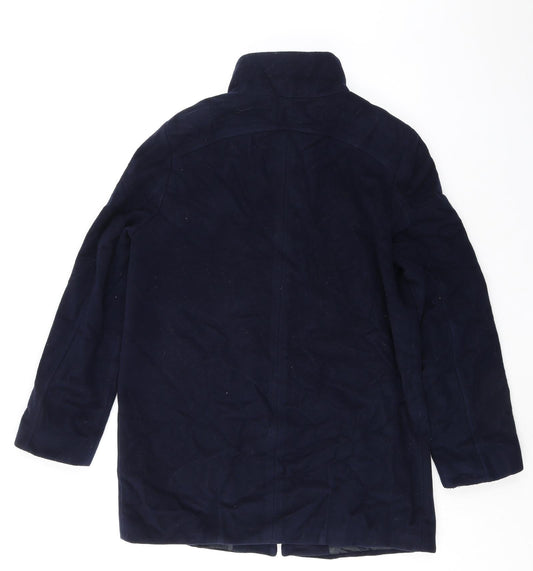 Gerry Weber Womens Blue Overcoat Coat Size 12 Zip