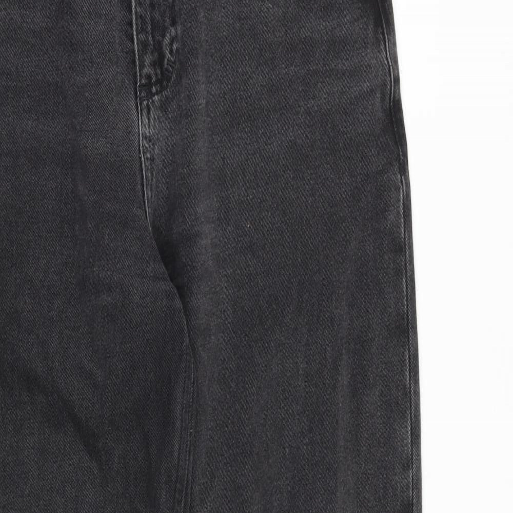 Reclaimed Vintage Womens Grey Cotton Mom Jeans Size 28 in L30 in Regular Zip