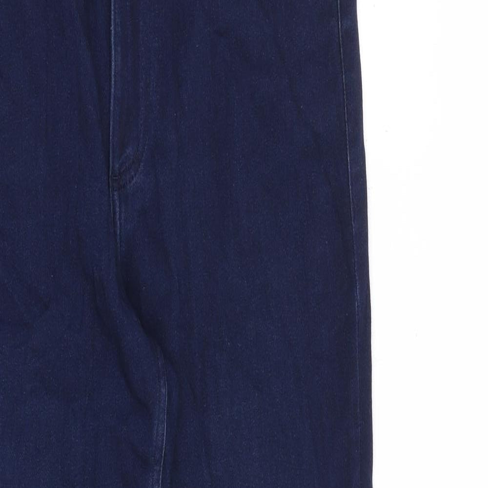 Roma Womens Blue Cotton Straight Jeans Size 32 in L29 in Regular Zip
