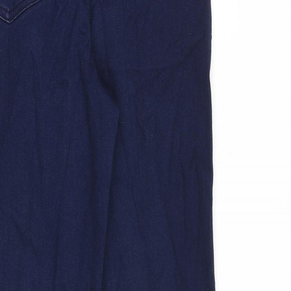 Roma Womens Blue Cotton Straight Jeans Size 32 in L29 in Regular Zip