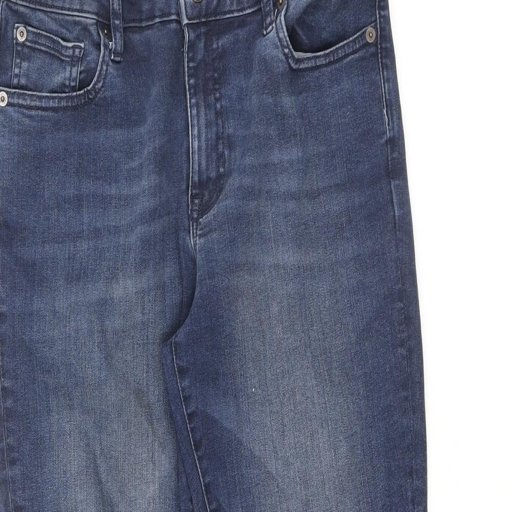 Gap Womens Blue Herringbone Cotton Skinny Jeans Size 30 in L29 in Regular Zip