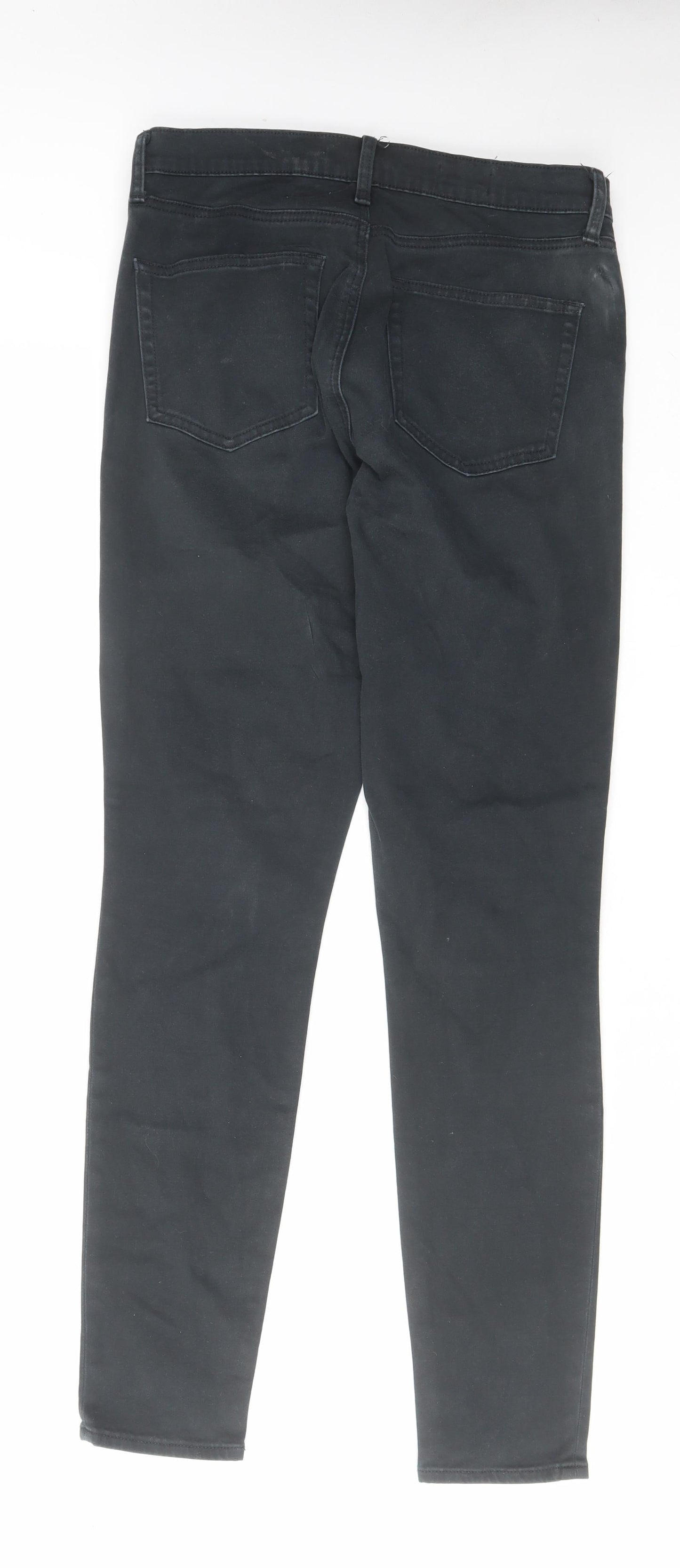 Gap Womens Black Cotton Skinny Jeans Size 30 in L30 in Regular Zip