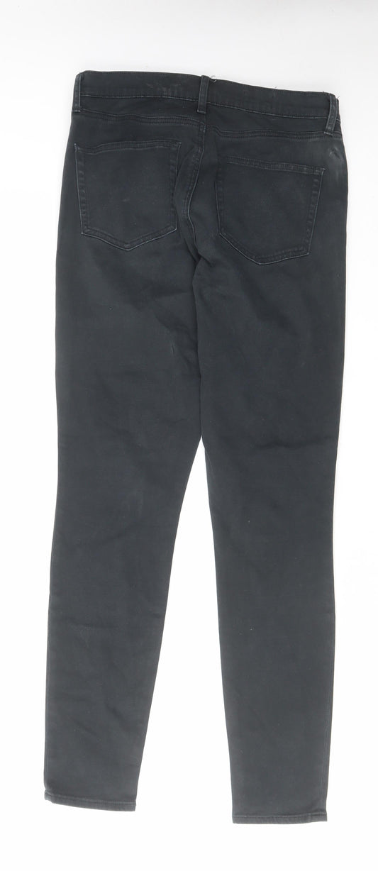 Gap Womens Black Cotton Skinny Jeans Size 30 in L30 in Regular Zip