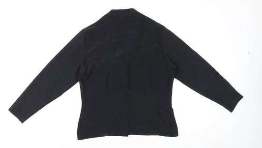 Womens UK Size 12 St Michael Black Polyester Button-Up
