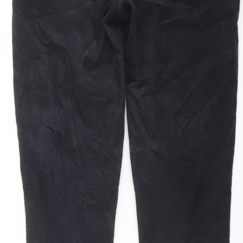 Gap Womens Blue Cotton Trousers Size 30 in L32 in Regular Button