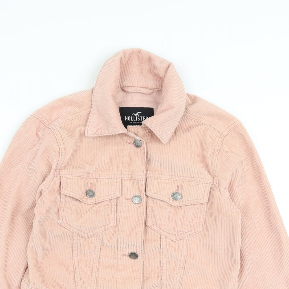 Hollister Womens Pink Jacket Size XS Button