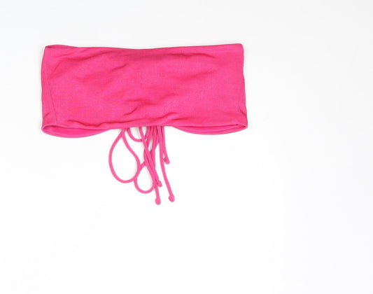 Womens UK Size S Monki Pink Polyester Tank