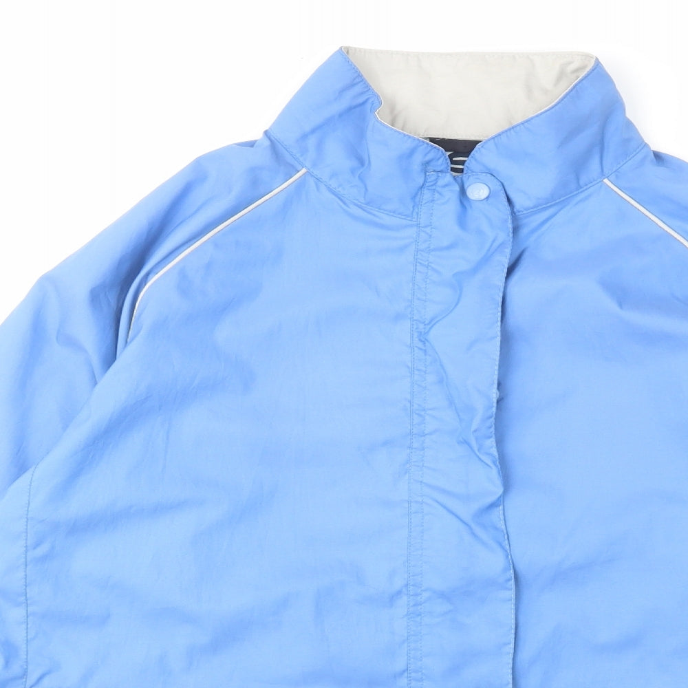 Sunderland Mens Blue Windbreaker Coat Size L Zip