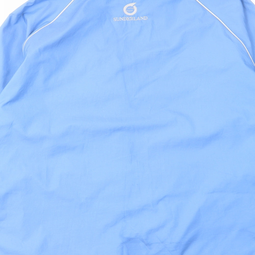Sunderland Mens Blue Windbreaker Coat Size L Zip