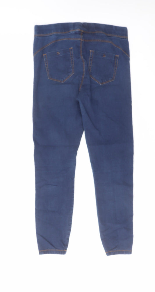 Denim & Co. Womens Blue Cotton Jegging Jeans Size 10 L25 in Regular