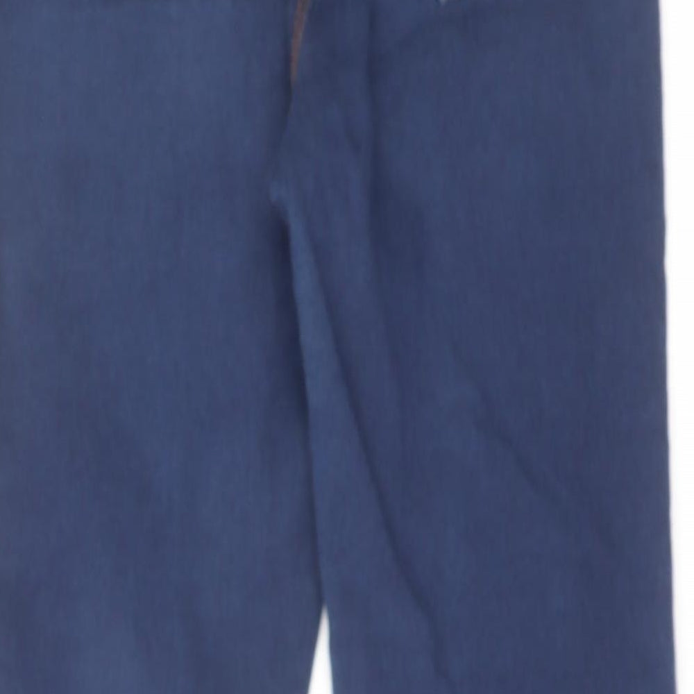 Brand and care label for Denim & Co. women’s blue cotton jegging jeans, size UK 10, 25-inch leg regular