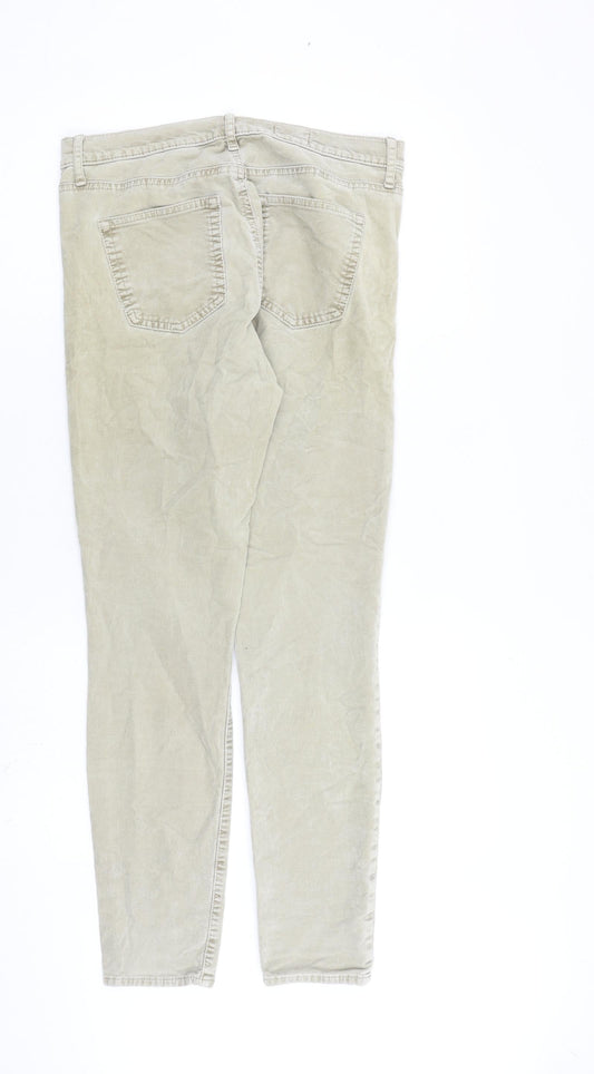 Gap Womens Beige Cotton Trousers Size 30 in L29 in Regular Zip