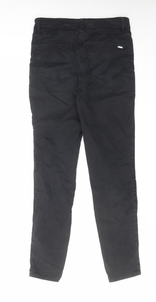 Mossimo Womens Black Cotton Skinny Jeans Size 10 L29 in Regular Zip