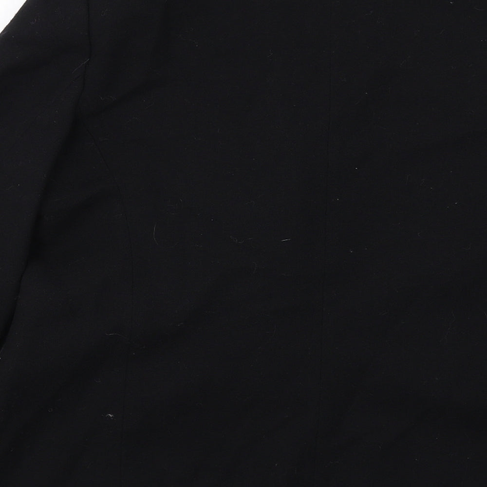 Jones New York Womens Black Polyester Jacket Blazer Size 14